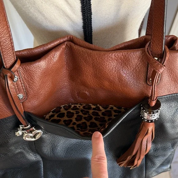 Brighton Black and Brown Leather purse - Picture 14 of 16